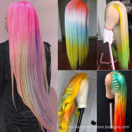 Wholesale 613 HD Full Lace Wig Human Hair,Platinum Blonde 613 transparent Lace Frontal Wig,13x4 13x6 613 Virgin Lace Front Wig